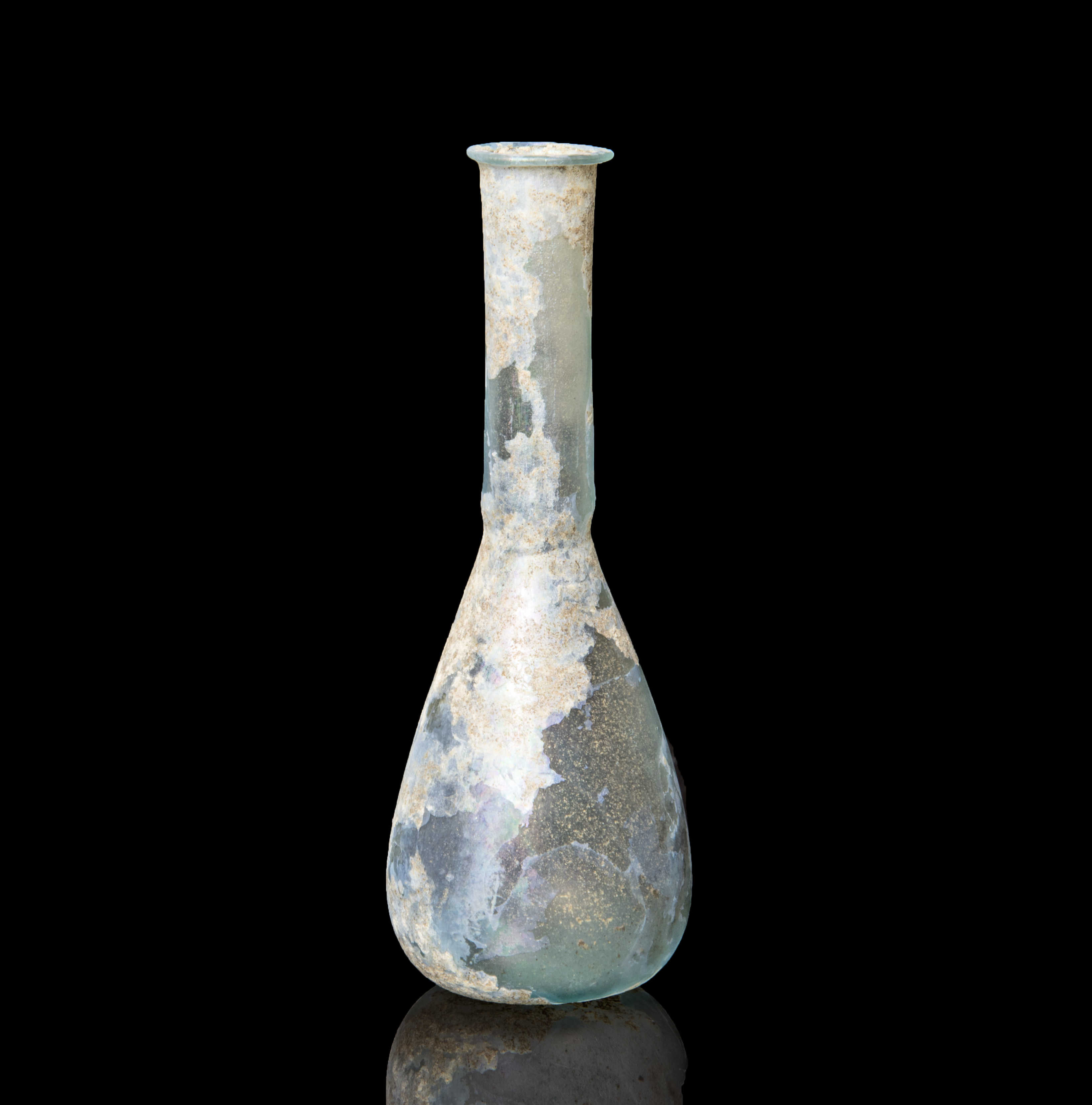 Ancient Roman glass cosmetics flask - Image 3